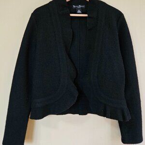 Merecer Madison petite 100% wool black vintage coat (S)